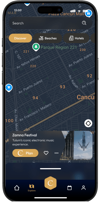 Map discovery interface
