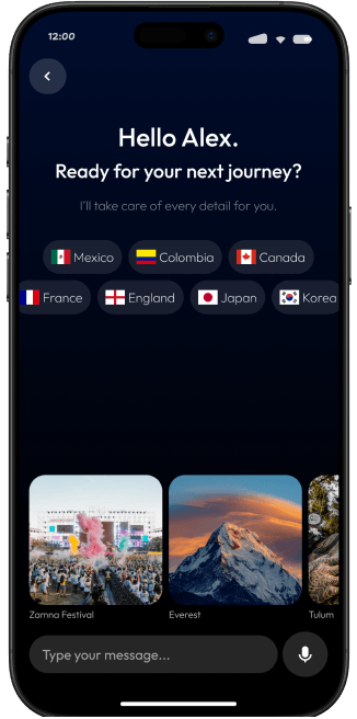 Smart suggestions chat interface